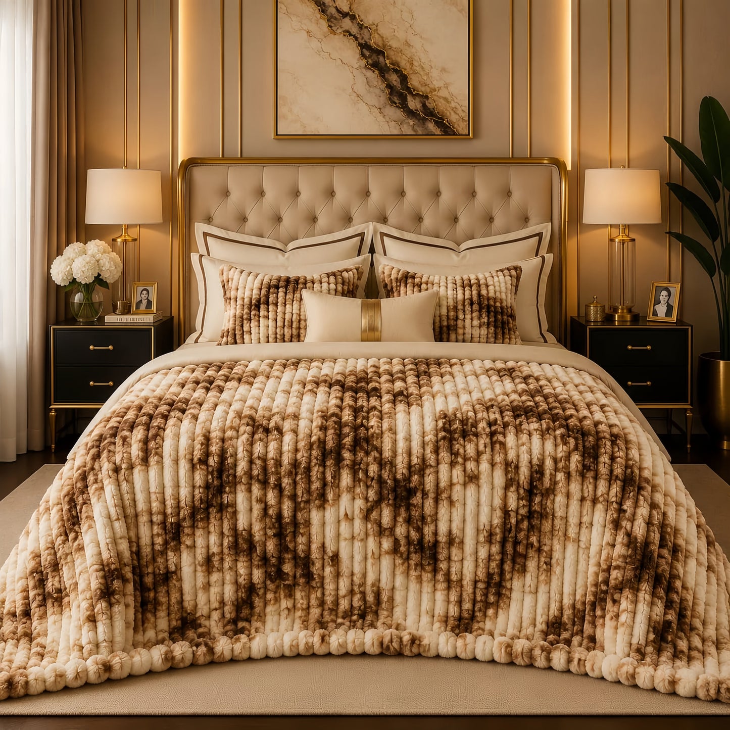 Luxury Puffy Ac blanket (DZN 108)