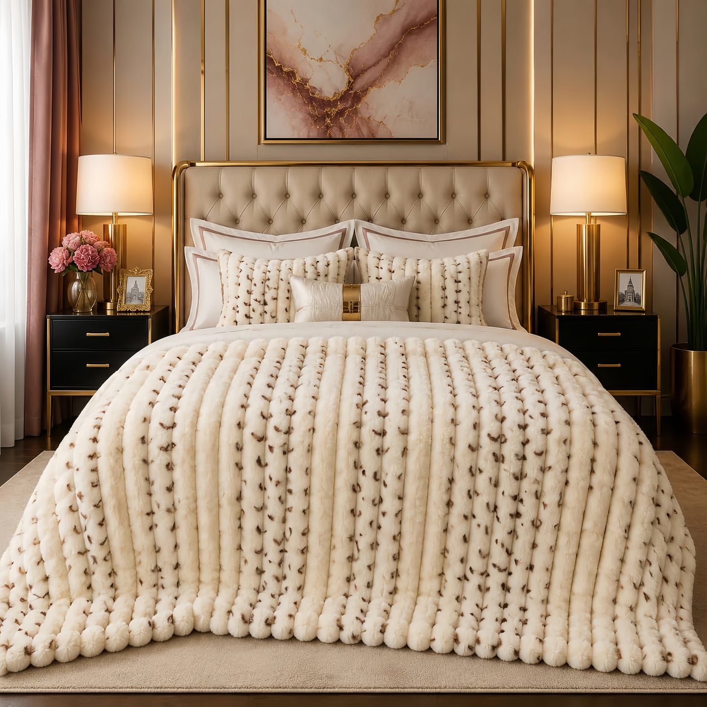 Luxury Puffy Ac blanket (DZN 095)