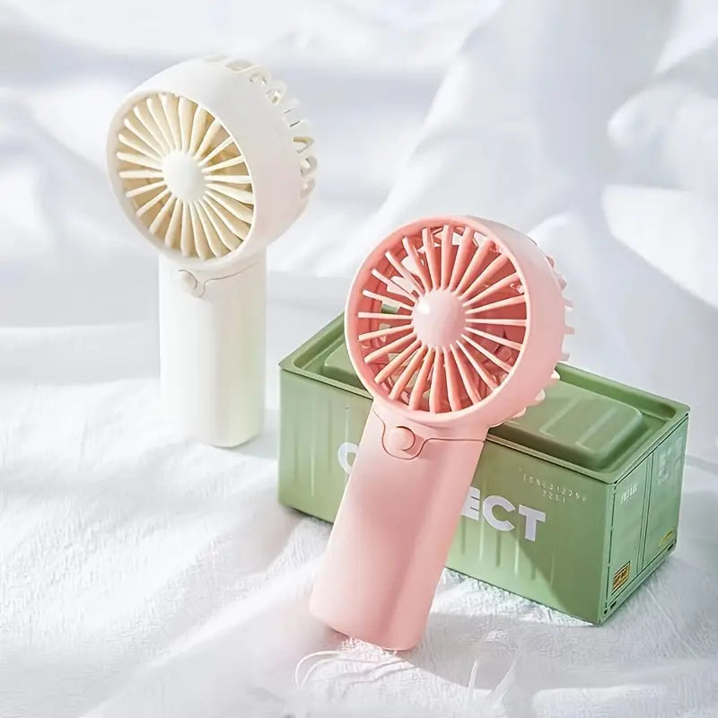 Battery Operated Mini Portable Fan, Lightweight Handheld Fan - Ideal for Office, Outdoor, Traveling and Camping - Stay Cool Anytime