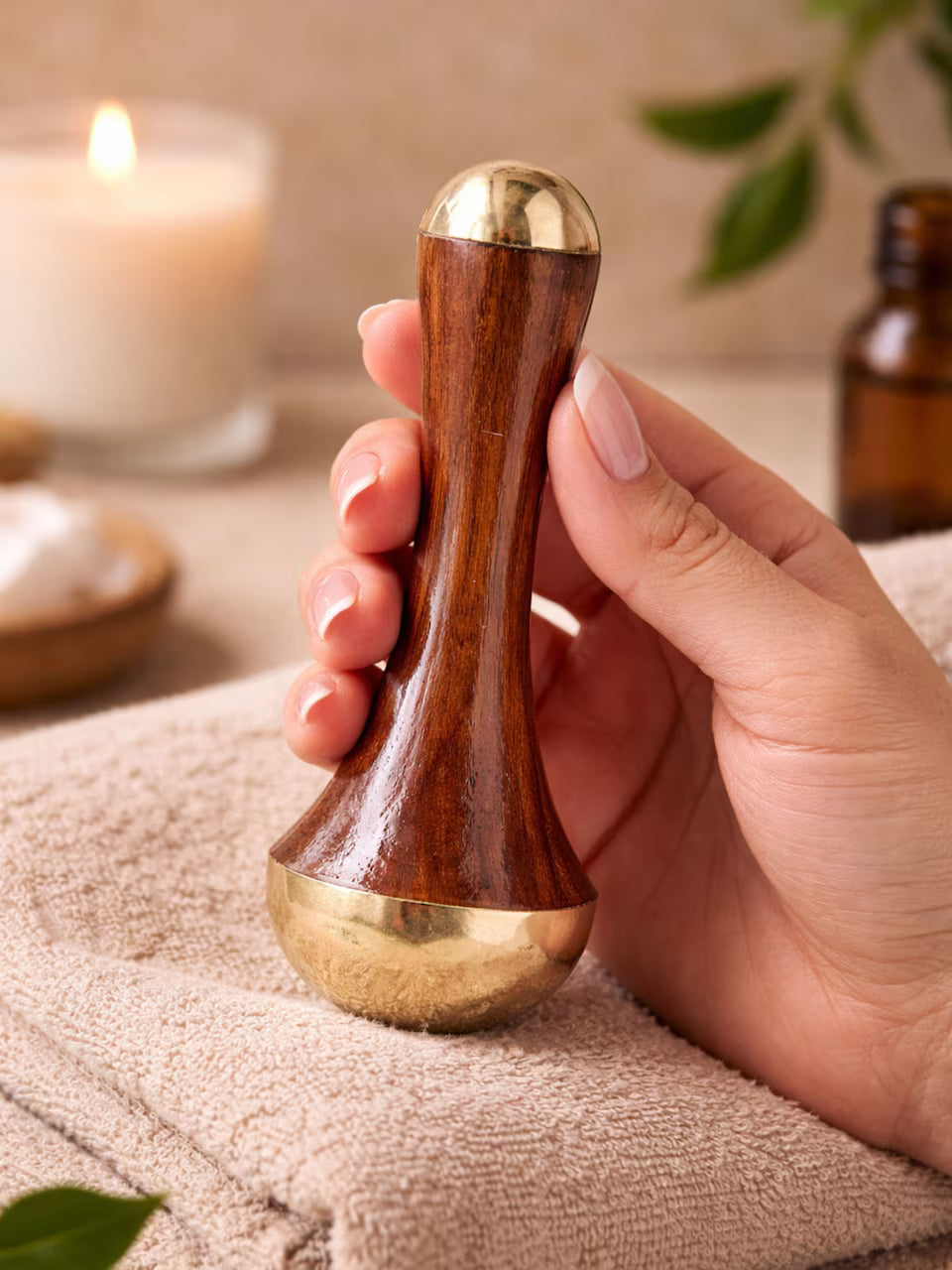 Kansa Wand Ayurvedic Facial and Body Massage Tool