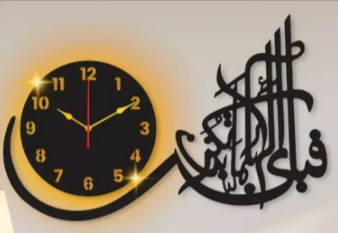 Fabi clock with light