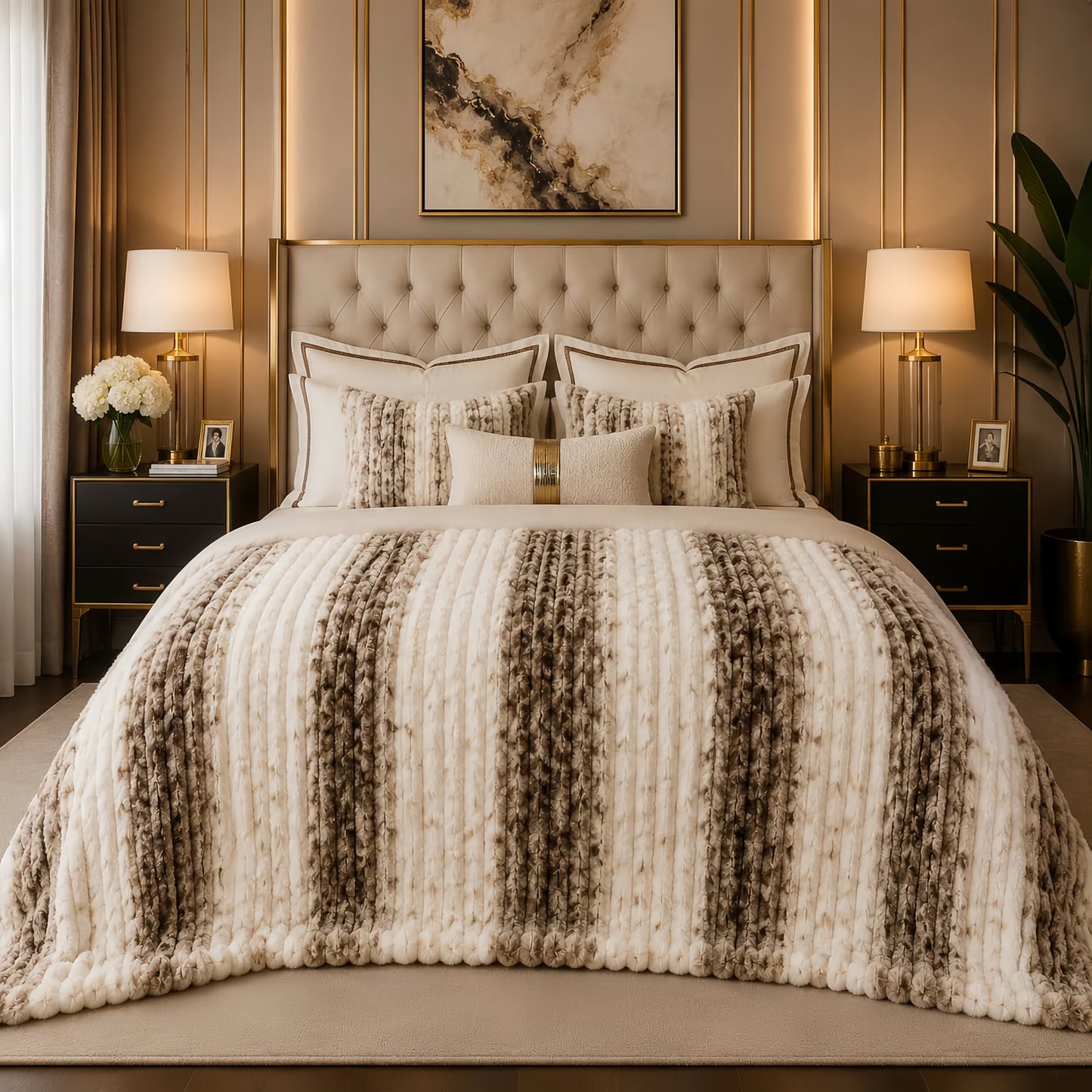 Luxury Puffy Ac blanket (DZN 091)