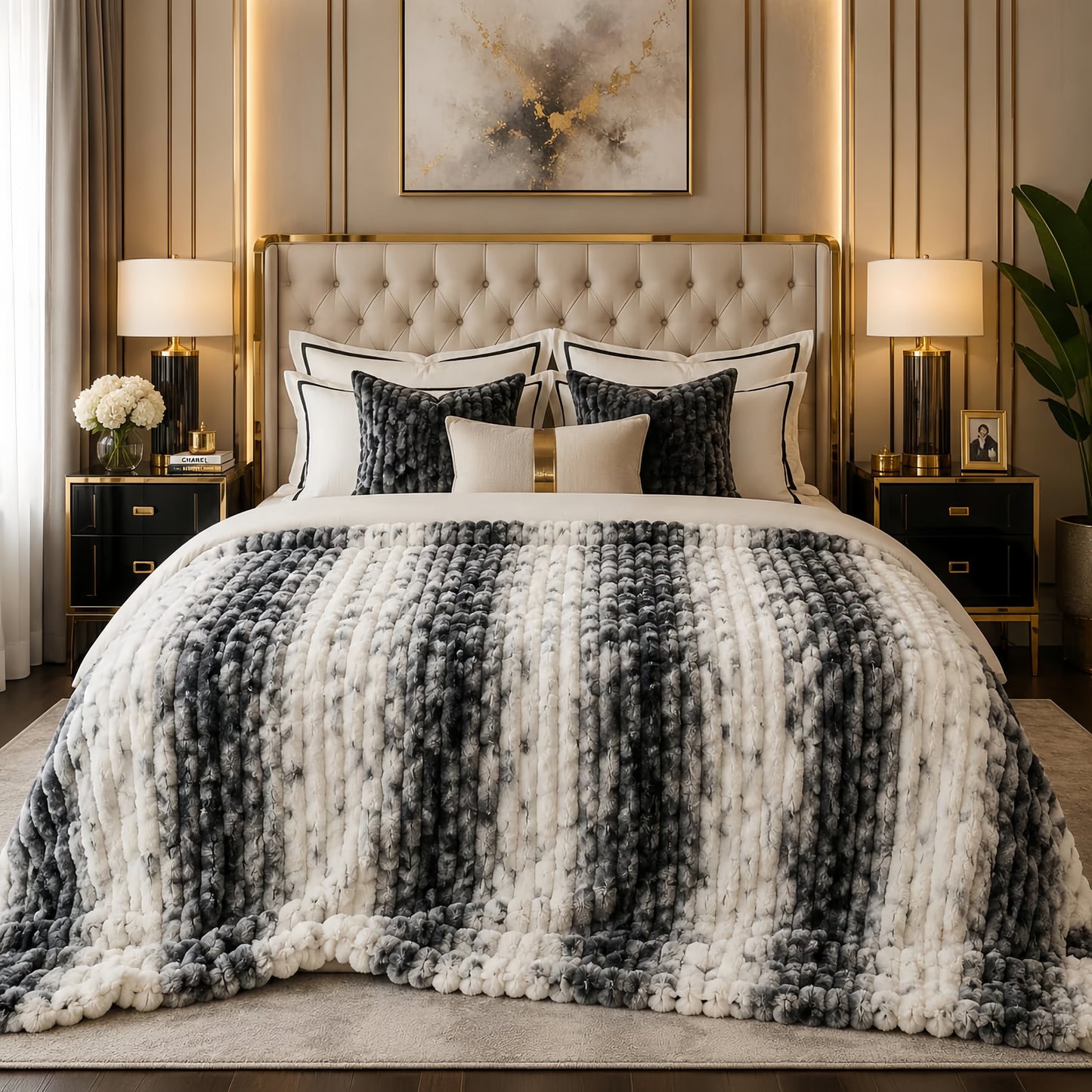Luxury Puffy Ac blanket (DZN 100)