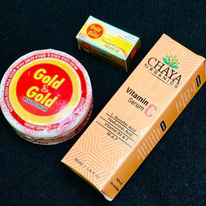 Vitamin C Skin Brightening Bundle (Vitamin C Serum + Night Whitening Cream & Serum)