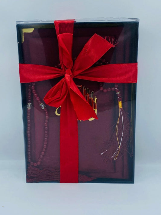 Velvet Gift Box Tajweedi Medium size (MahroonColour)