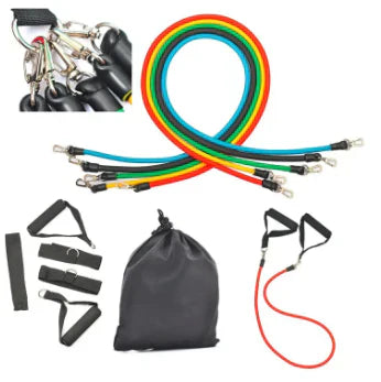 Resistance Band 12 Piece Set with Belt- 145kg