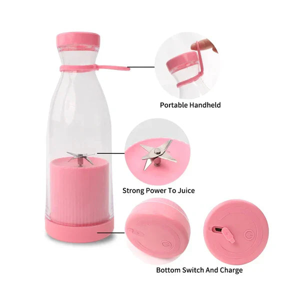 420 ML- Portable USB Rechargeable Juicer Mini Juice Extractor