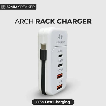 Rack Charger 2PD+2USB Safe Fast Charge