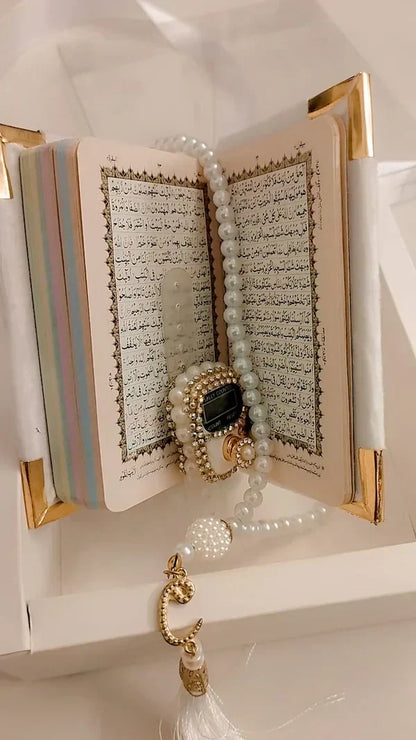 Turkish Imported Holy Qur'an Set with Digital counter and Tasbeeh
